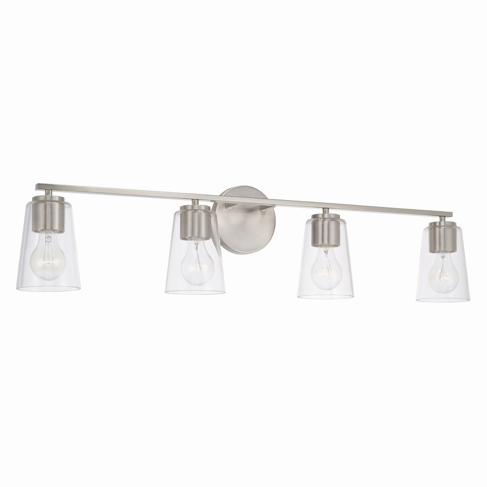 Capital Lighting - Four Light Vanity - Portman - Brushed Nickel- Union Lighting Luminaires Decor