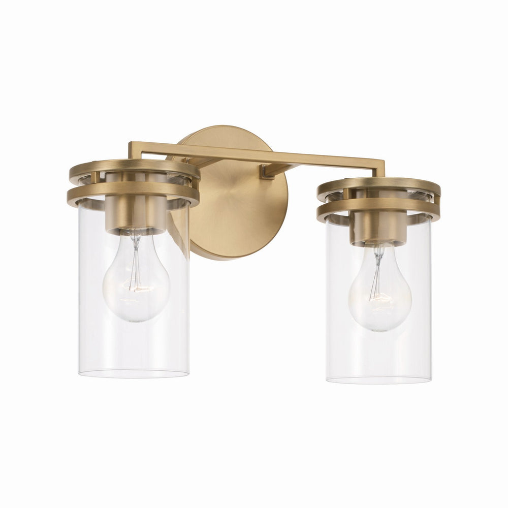 Capital Lighting - Two Light Vanity - Fuller - Aged Brass- Union Lighting Luminaires Decor