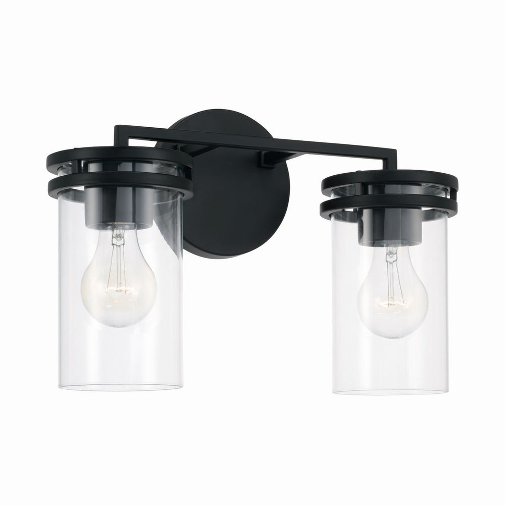 Capital Lighting - Two Light Vanity - Fuller - Matte Black- Union Lighting Luminaires Decor