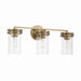 Capital Lighting - Three Light Vanity - Fuller - Aged Brass- Union Lighting Luminaires Decor
