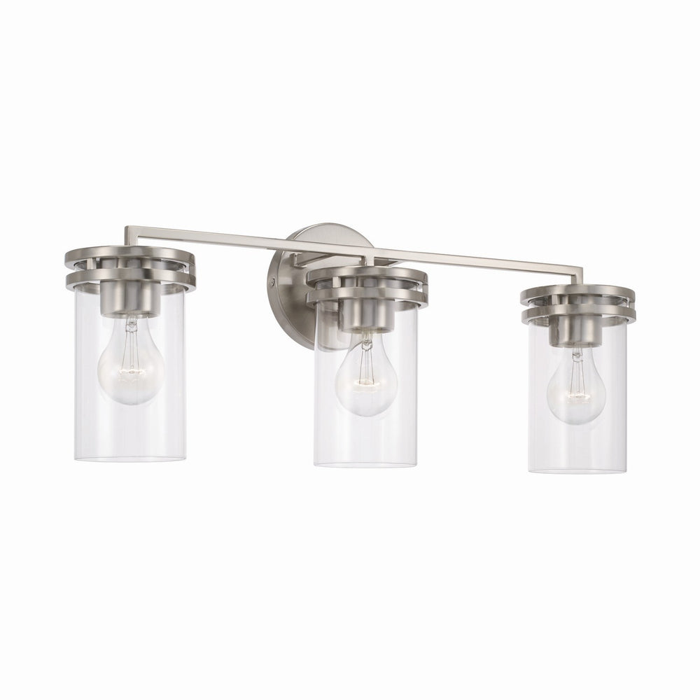 Capital Lighting - Three Light Vanity - Fuller - Brushed Nickel- Union Lighting Luminaires Decor