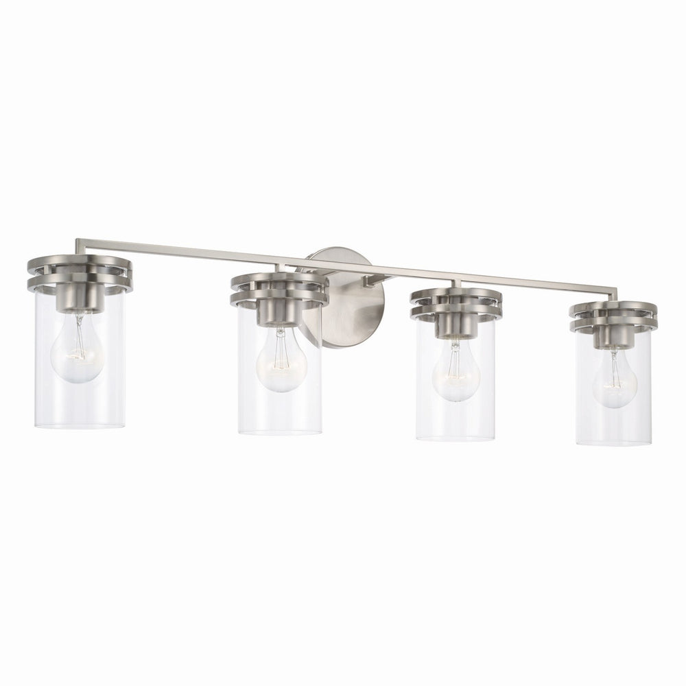 Capital Lighting - Four Light Vanity - Fuller - Brushed Nickel- Union Lighting Luminaires Decor