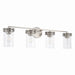 Capital Lighting - Four Light Vanity - Fuller - Brushed Nickel- Union Lighting Luminaires Decor