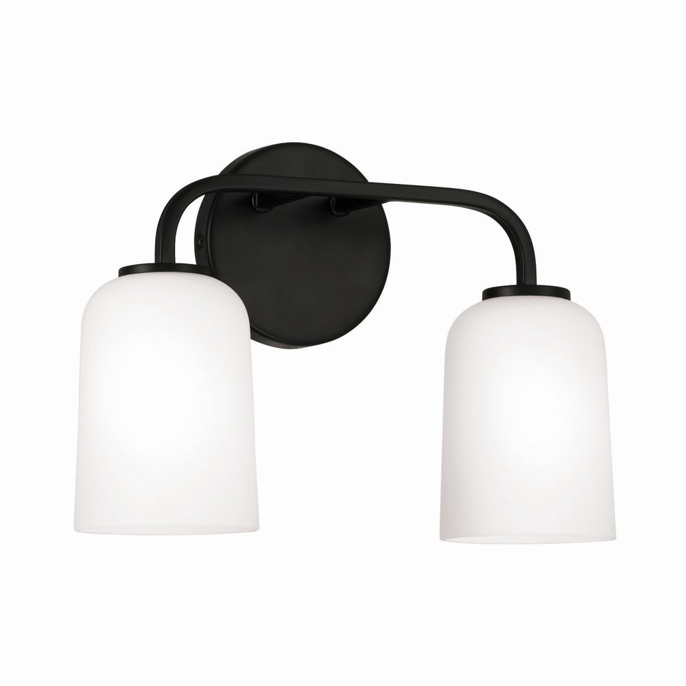 Capital Lighting - Two Light Vanity - Lawson - Matte Black- Union Lighting Luminaires Decor