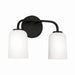 Capital Lighting - Two Light Vanity - Lawson - Matte Black- Union Lighting Luminaires Decor