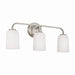 Capital Lighting - Three Light Vanity - Lawson - Brushed Nickel- Union Lighting Luminaires Decor