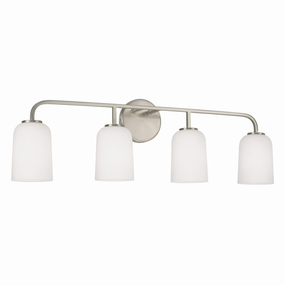 Capital Lighting - Four Light Vanity - Lawson - Brushed Nickel- Union Lighting Luminaires Decor