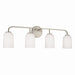 Capital Lighting - Four Light Vanity - Lawson - Brushed Nickel- Union Lighting Luminaires Decor