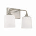 Capital Lighting - Two Light Vanity - Presley - Brushed Nickel- Union Lighting Luminaires Decor