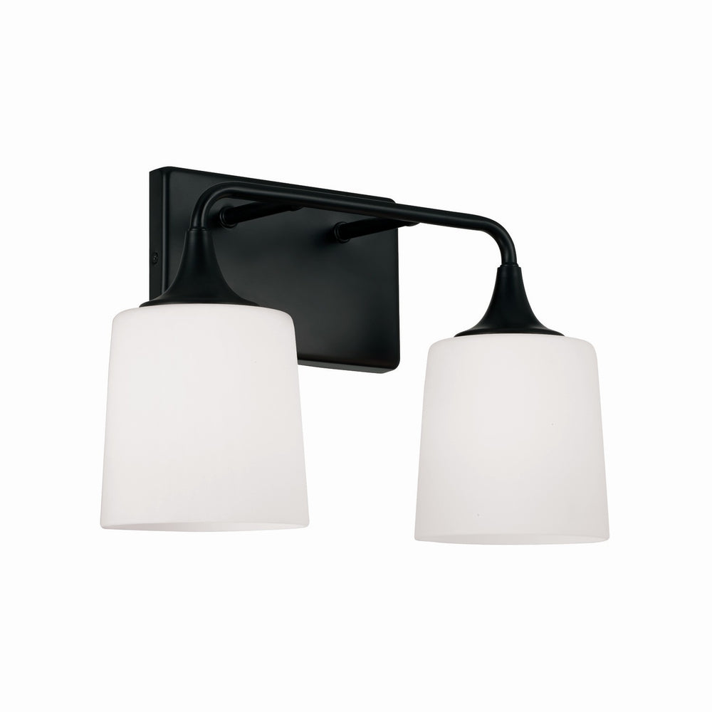 Capital Lighting - Two Light Vanity - Presley - Matte Black- Union Lighting Luminaires Decor