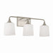 Capital Lighting - Three Light Vanity - Presley - Brushed Nickel- Union Lighting Luminaires Decor