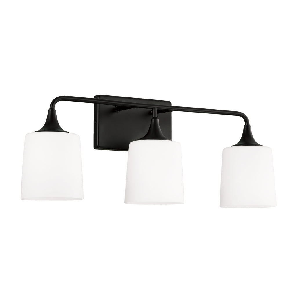 Capital Lighting - Three Light Vanity - Presley - Matte Black- Union Lighting Luminaires Decor