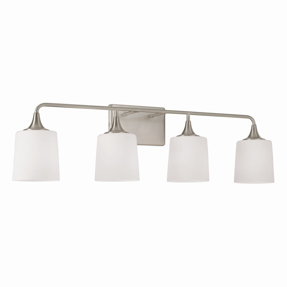 Capital Lighting - Four Light Vanity - Presley - Brushed Nickel- Union Lighting Luminaires Decor