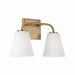 Capital Lighting - Two Light Vanity - Brody - Aged Brass- Union Lighting Luminaires Decor