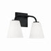 Capital Lighting - Two Light Vanity - Brody - Matte Black- Union Lighting Luminaires Decor