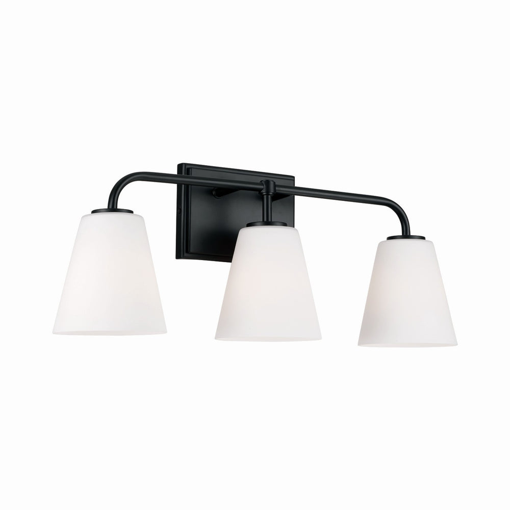 Capital Lighting - Three Light Vanity - Brody - Matte Black- Union Lighting Luminaires Decor
