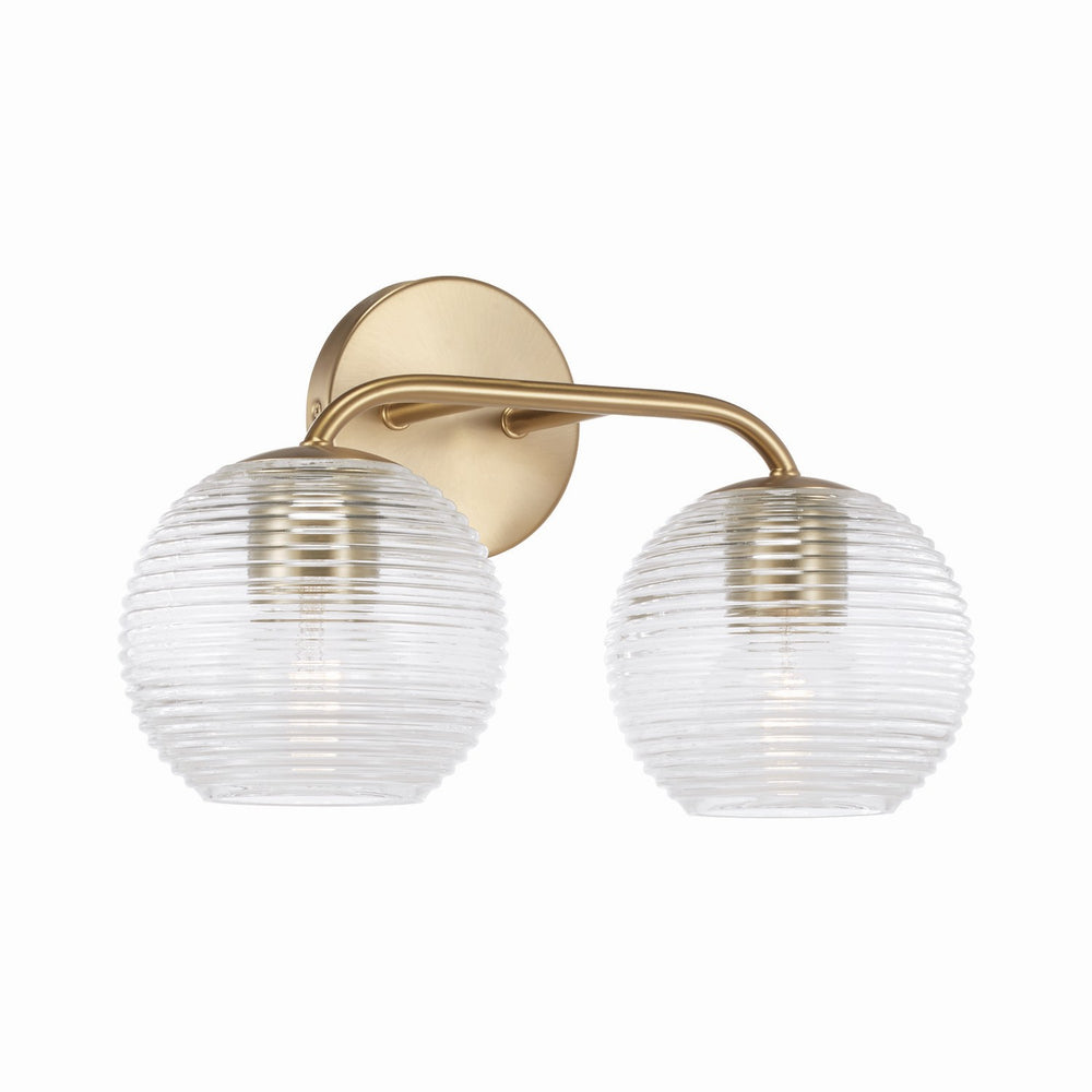 Capital Lighting - Two Light Vanity - Dolan - Matte Brass- Union Lighting Luminaires Decor