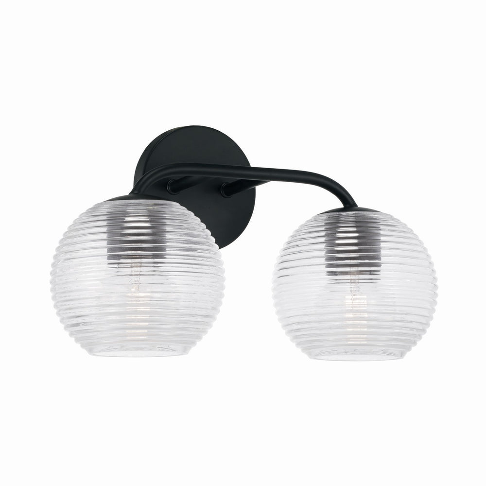 Capital Lighting - Two Light Vanity - Dolan - Matte Black- Union Lighting Luminaires Decor