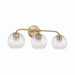 Capital Lighting - Three Light Vanity - Dolan - Matte Brass- Union Lighting Luminaires Decor