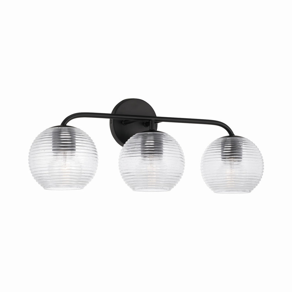 Capital Lighting - Three Light Vanity - Dolan - Matte Black- Union Lighting Luminaires Decor