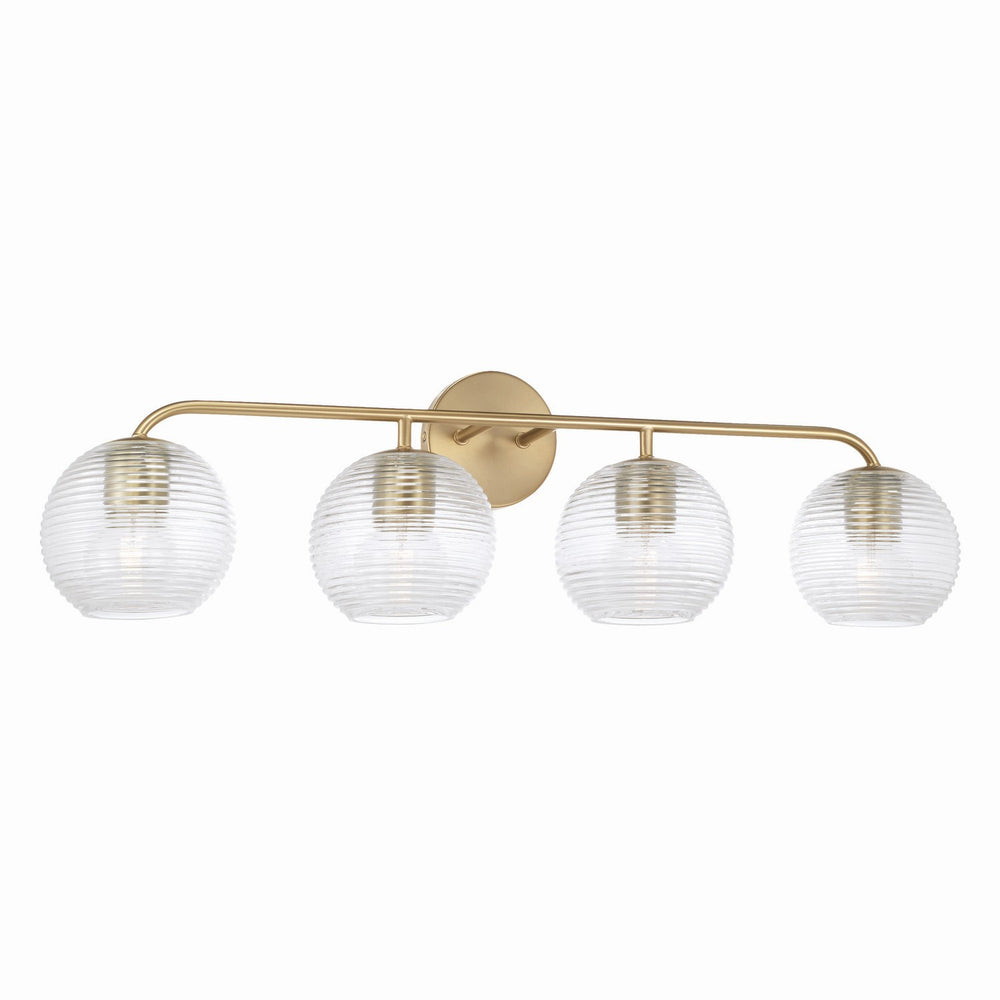Capital Lighting - Four Light Vanity - Dolan - Matte Brass- Union Lighting Luminaires Decor
