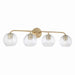 Capital Lighting - Four Light Vanity - Dolan - Matte Brass- Union Lighting Luminaires Decor