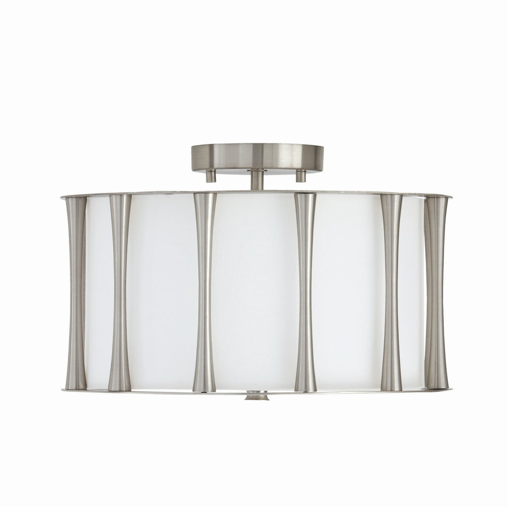 Capital Lighting - Three Light Dual Mount Semi Flush/Pendant - Bodie - Brushed Nickel- Union Lighting Luminaires Decor