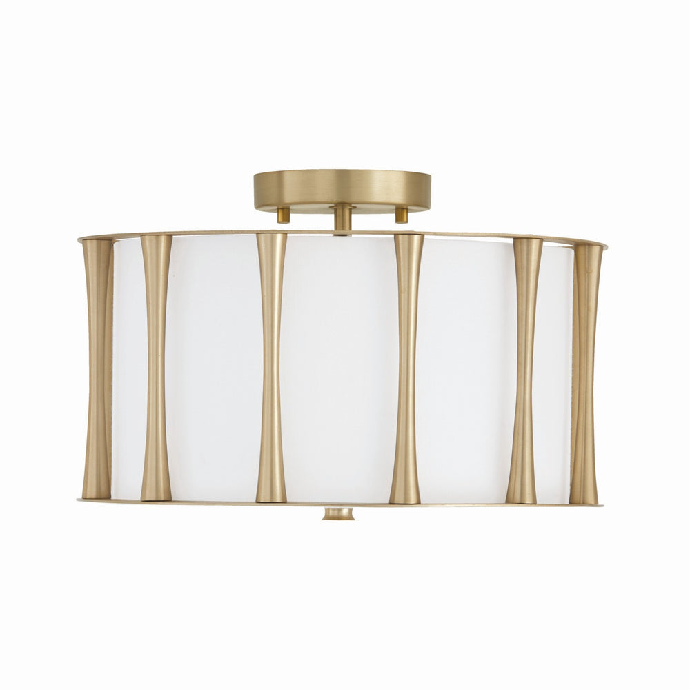 Capital Lighting - Three Light Dual Mount Semi Flush/Pendant - Bodie - Matte Brass- Union Lighting Luminaires Decor