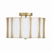 Capital Lighting - Three Light Dual Mount Semi Flush/Pendant - Bodie - Matte Brass- Union Lighting Luminaires Decor