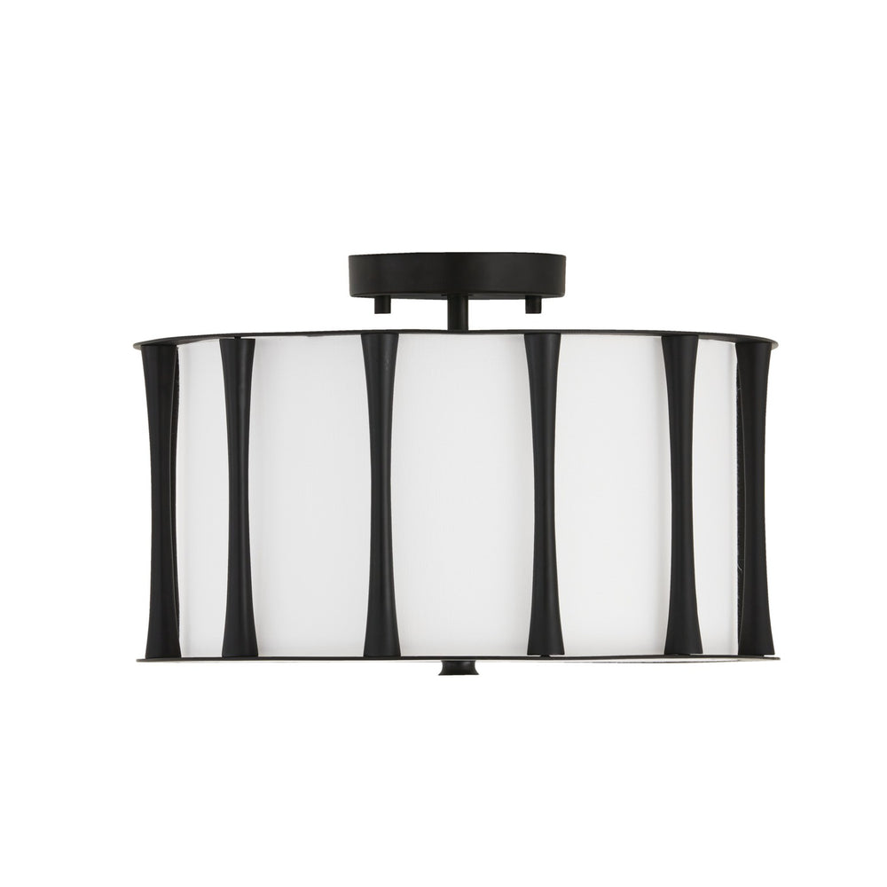 Capital Lighting - Three Light Dual Mount Semi Flush/Pendant - Bodie - Matte Black- Union Lighting Luminaires Decor
