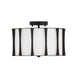 Capital Lighting - Three Light Dual Mount Semi Flush/Pendant - Bodie - Matte Black- Union Lighting Luminaires Decor