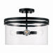 Capital Lighting - Four Light Dual Mount Semi Flush/Pendant - Fuller - Matte Black- Union Lighting Luminaires Decor