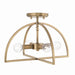 Capital Lighting - Four Light Dual Mount Semi Flush/Pendant - Lawson - Aged Brass- Union Lighting Luminaires Decor