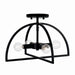 Capital Lighting - Four Light Dual Mount Semi Flush/Pendant - Lawson - Matte Black- Union Lighting Luminaires Decor