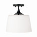 Capital Lighting - One Light Dual Mount Semi Flush/Pendant - Presley - Matte Black- Union Lighting Luminaires Decor