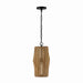 Capital Lighting - One Light Pendant - Archer - Light Wood and Matte Black- Union Lighting Luminaires Decor