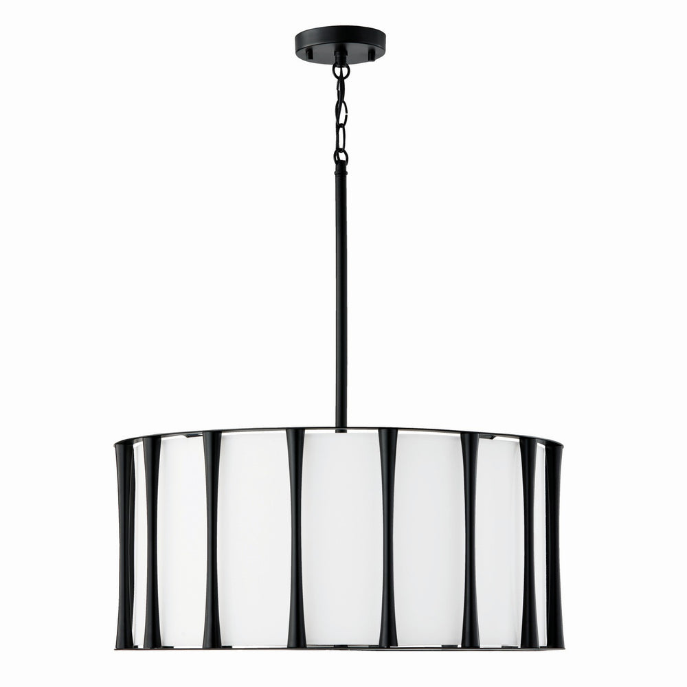 Capital Lighting - Four Light Pendant - Bodie - Matte Black- Union Lighting Luminaires Decor