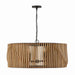 Capital Lighting - Six Light Pendant - Archer - Light Wood and Matte Black- Union Lighting Luminaires Decor