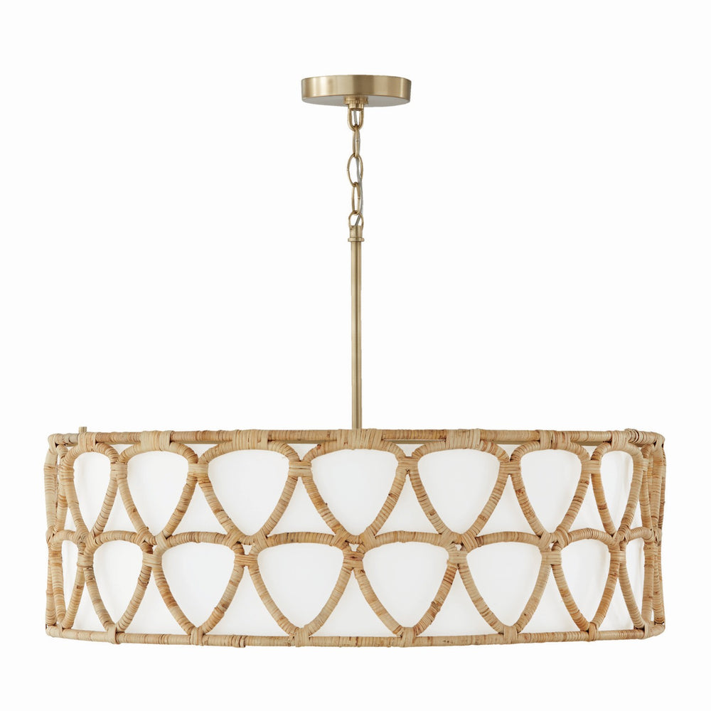 Capital Lighting - Four Light Pendant - Tulum - Matte Brass- Union Lighting Luminaires Decor
