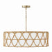 Capital Lighting - Four Light Pendant - Tulum - Matte Brass- Union Lighting Luminaires Decor