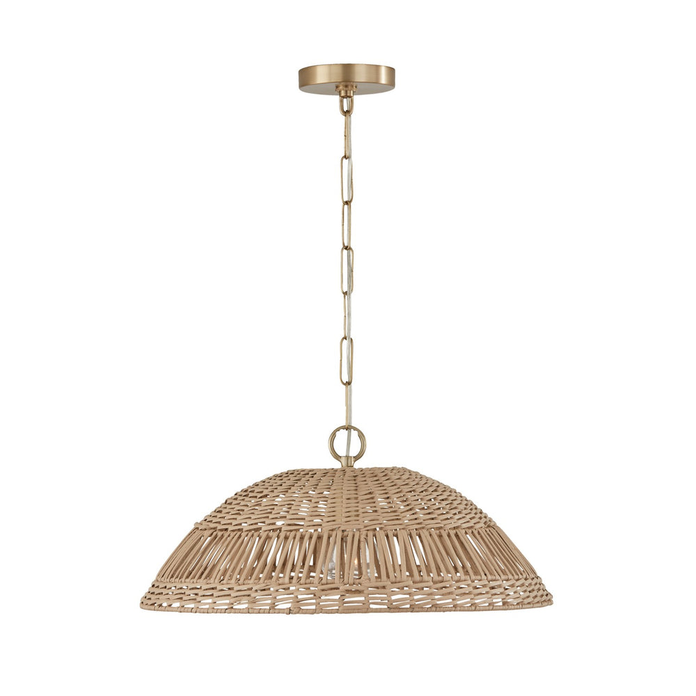 Capital Lighting - One Light Pendant - Naomi - Matte Brass- Union Lighting Luminaires Decor