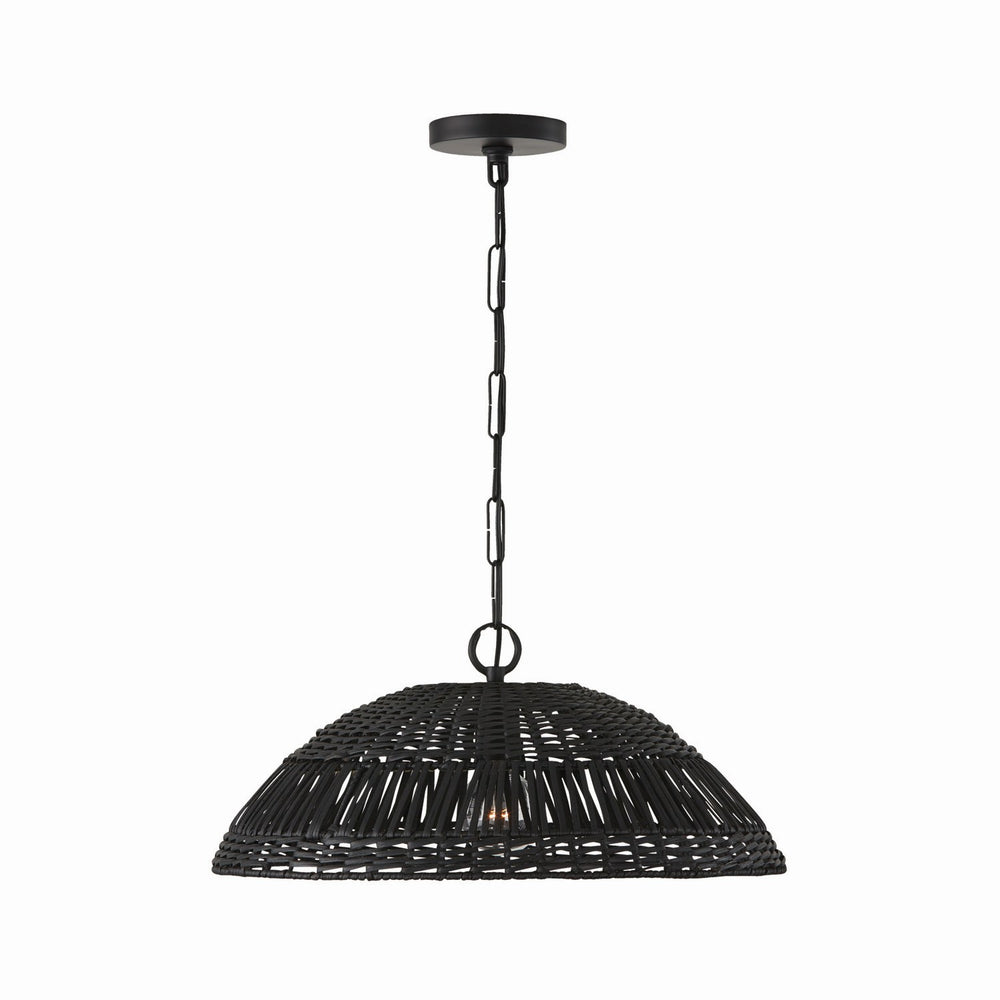 Capital Lighting - One Light Pendant - Naomi - Matte Black- Union Lighting Luminaires Decor