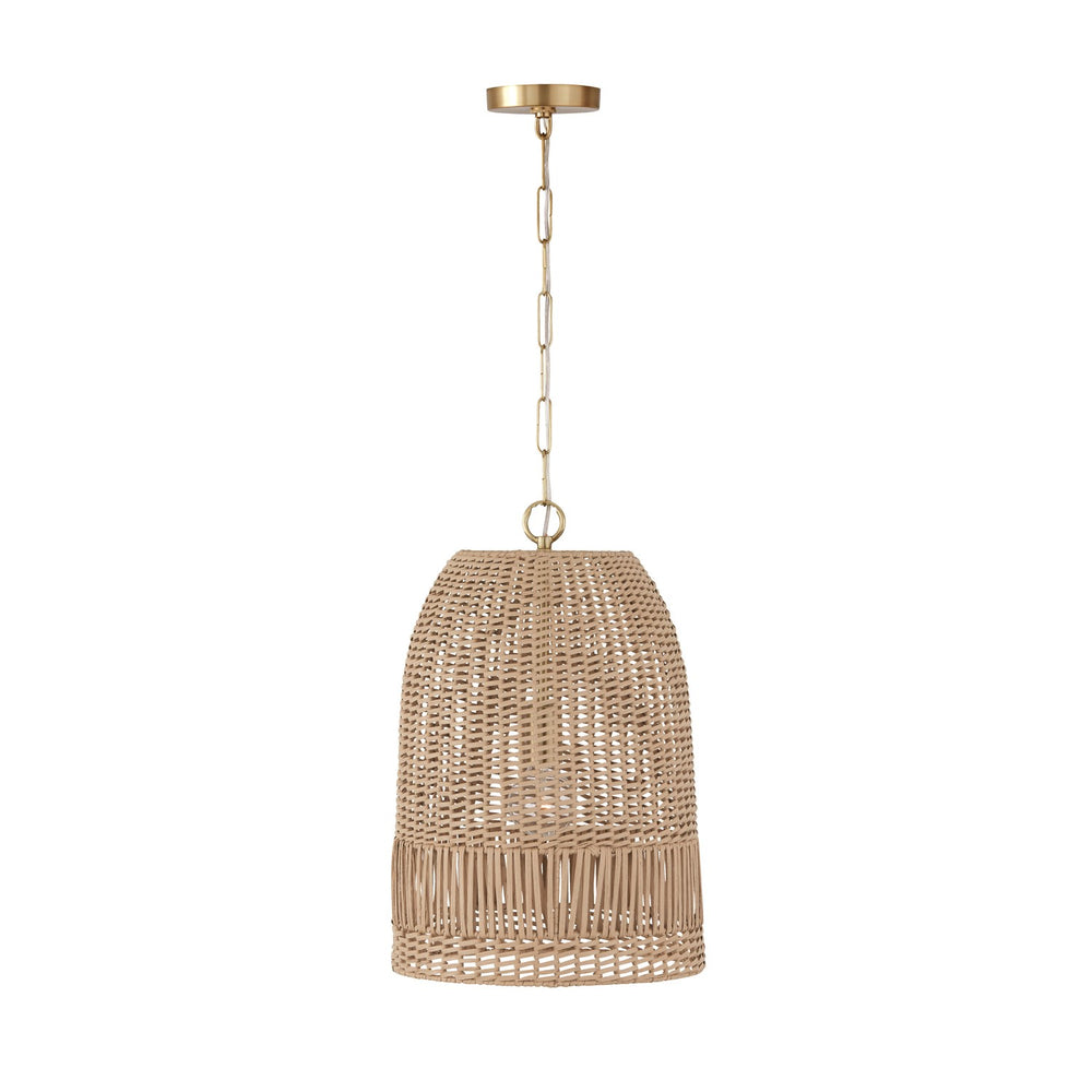 Capital Lighting - One Light Pendant - Naomi - Matte Brass- Union Lighting Luminaires Decor