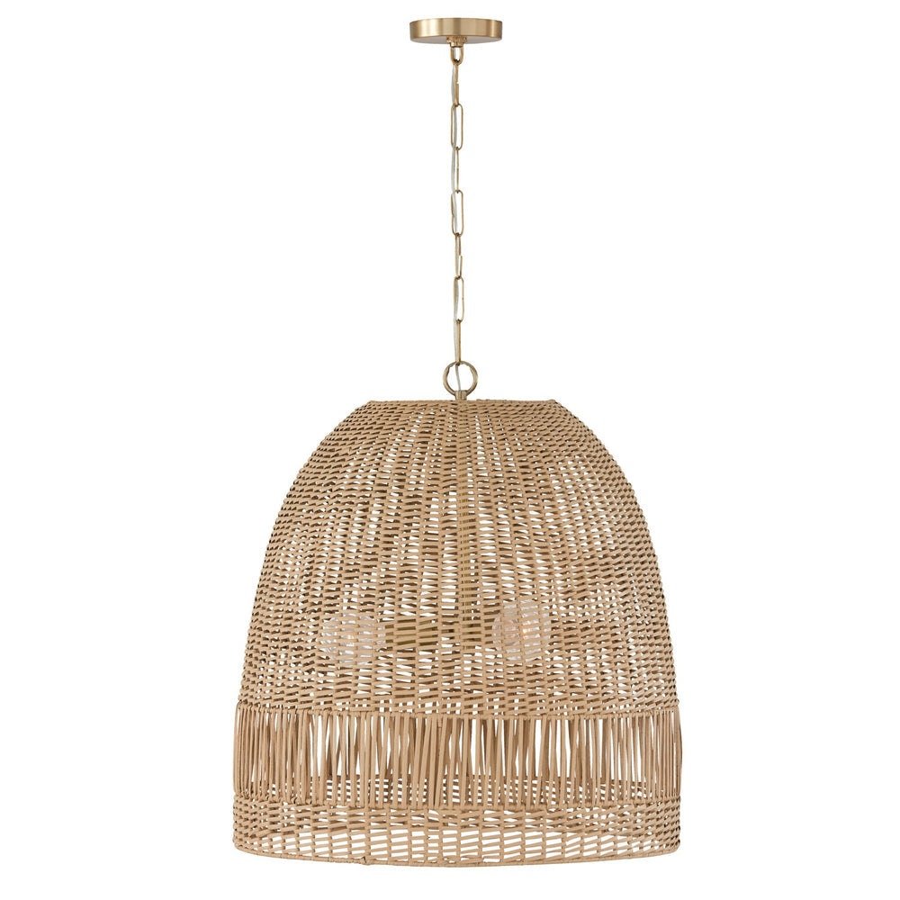 Capital Lighting - Three Light Pendant - Naomi - Matte Brass- Union Lighting Luminaires Decor