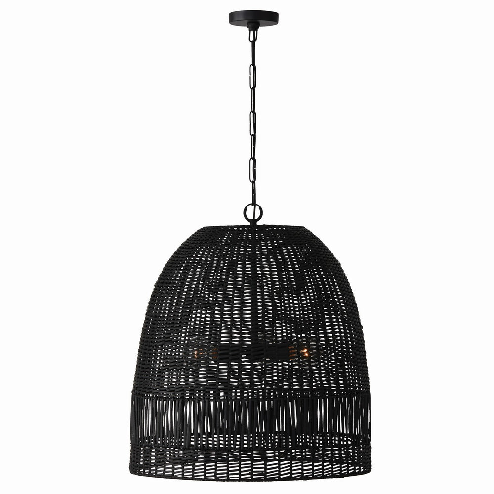 Capital Lighting - Three Light Pendant - Naomi - Matte Black- Union Lighting Luminaires Decor