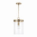 Capital Lighting - One Light Pendant - Fuller - Aged Brass- Union Lighting Luminaires Decor
