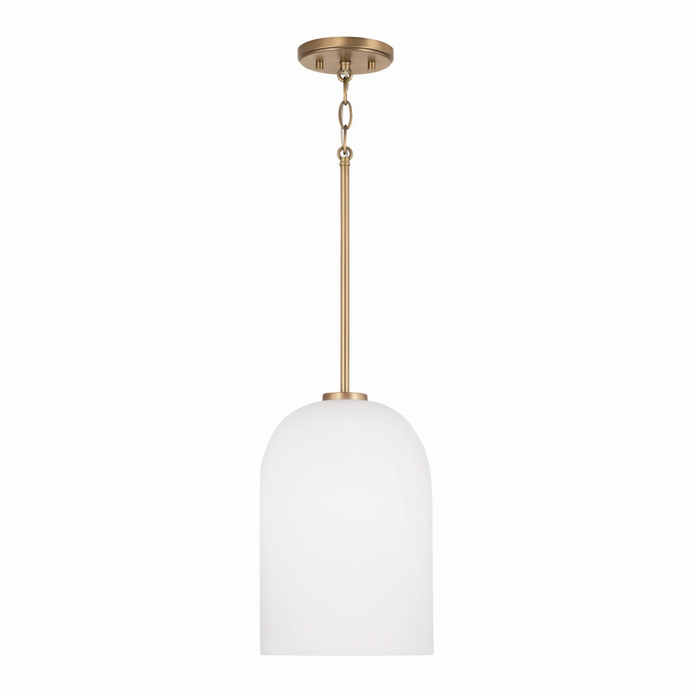 Capital Lighting - One Light Pendant - Lawson - Aged Brass- Union Lighting Luminaires Decor
