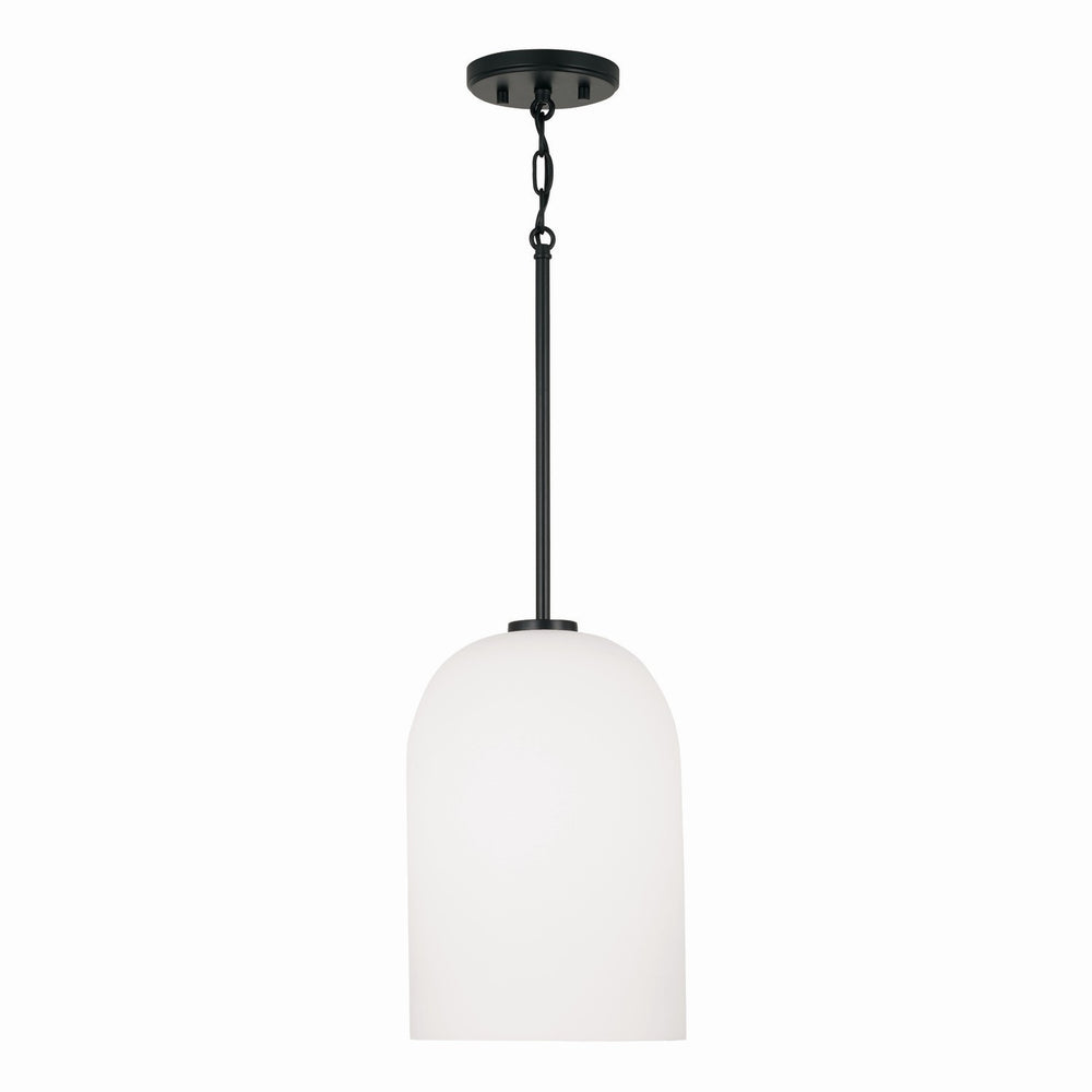 Capital Lighting - One Light Pendant - Lawson - Matte Black- Union Lighting Luminaires Decor