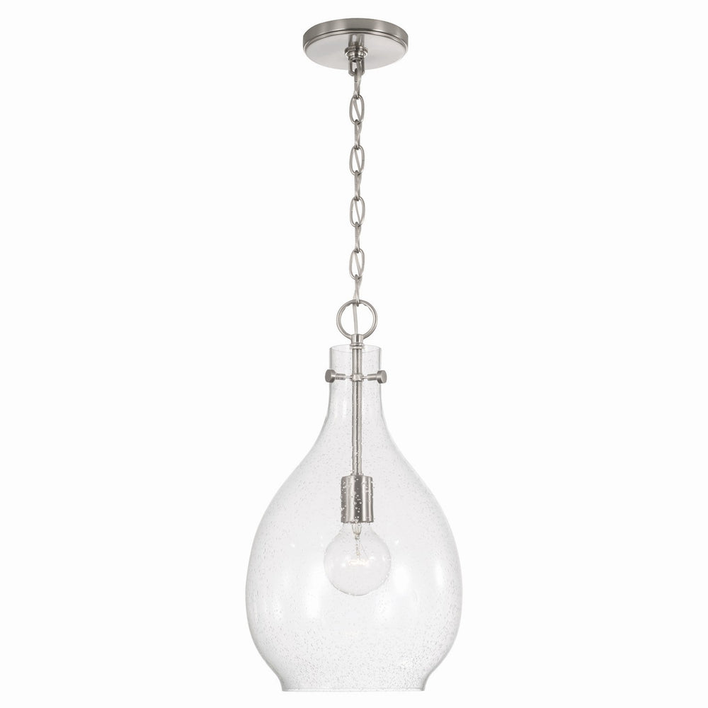 Capital Lighting - One Light Pendant - Brentwood - Brushed Nickel- Union Lighting Luminaires Decor