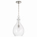 Capital Lighting - One Light Pendant - Brentwood - Brushed Nickel- Union Lighting Luminaires Decor